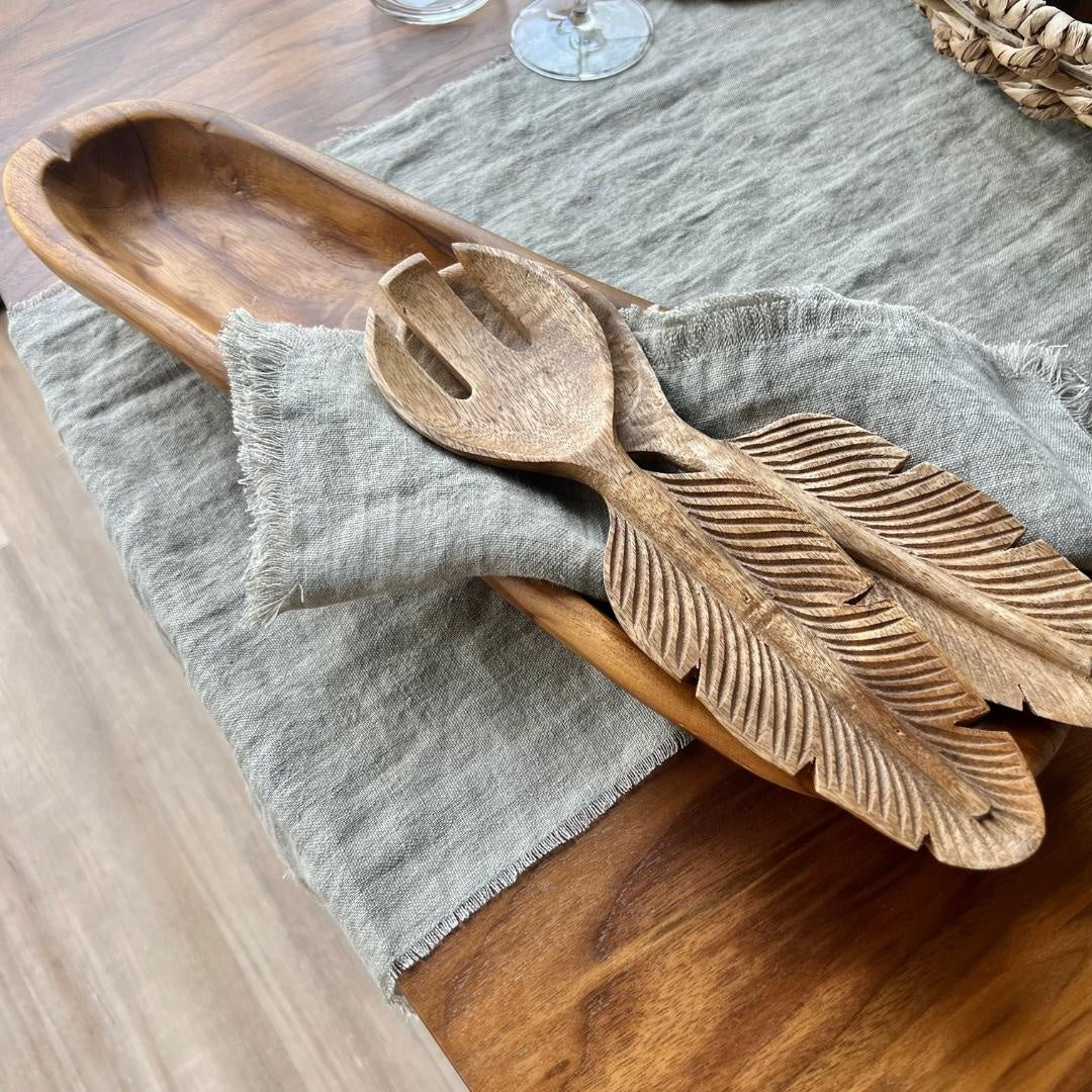 Decorative Teak Wood Bowl | Decor | Sunday Night Dinner