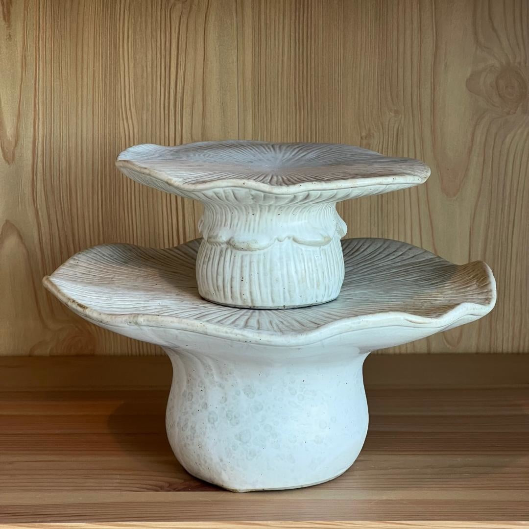 Mushroom Shaped Pedestal-Stoneware | Serveware | Sunday Night Dinner | |