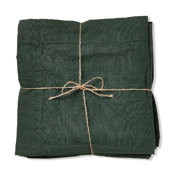 Dark Green Slub Napkin