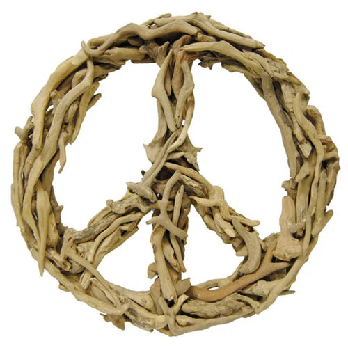 Driftwood Peace Sign