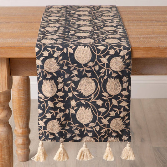 Table Runner - Navy Block Print (PC)