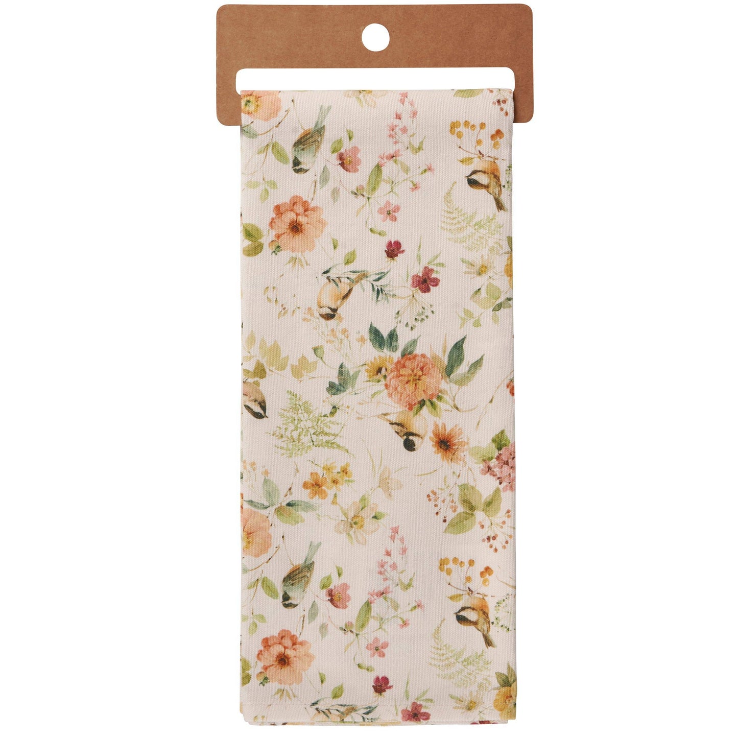 Chickadee Floral Kitchen Towel