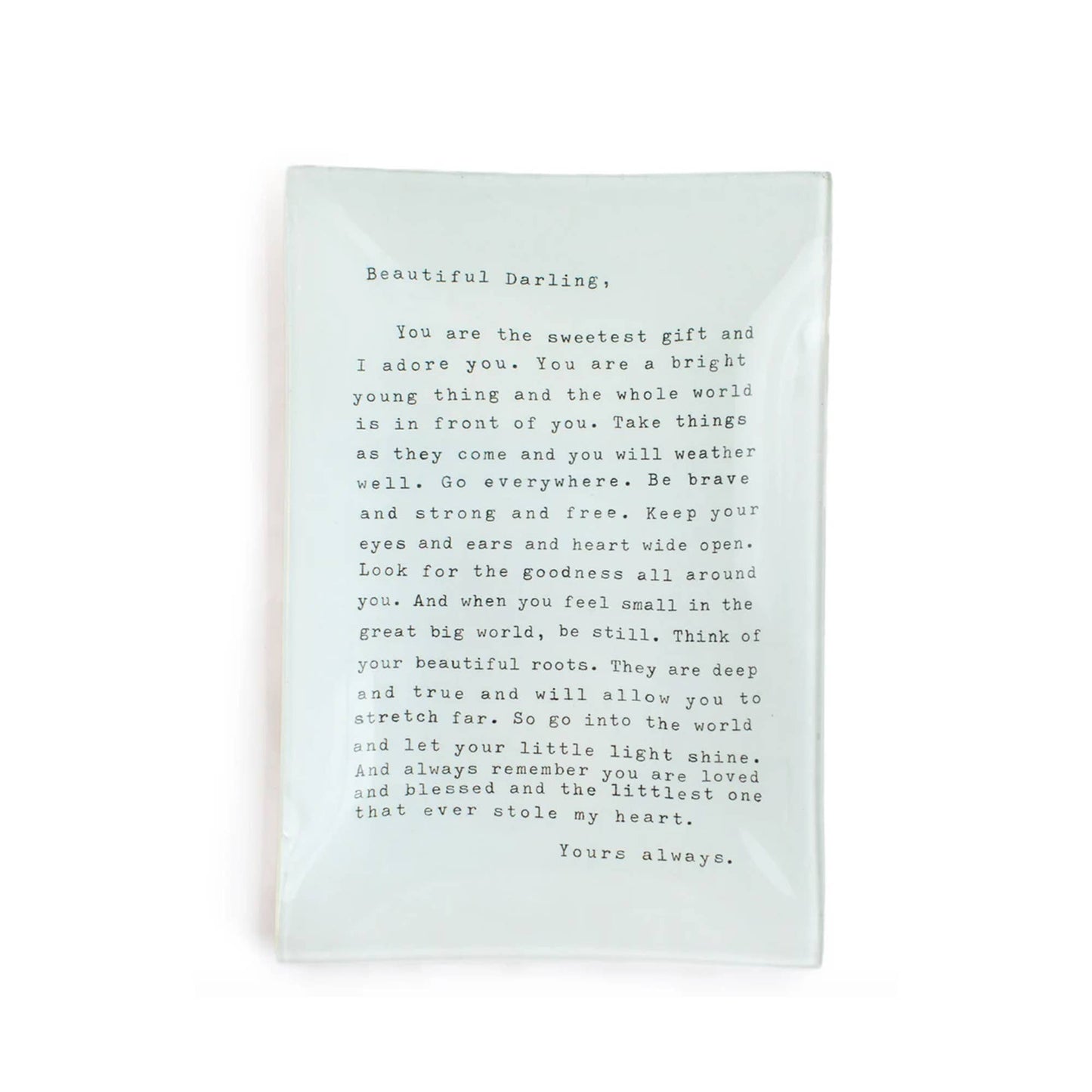 Letter For Sophie Large Rectangle Decoupage Plate