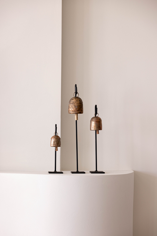 Vintage Inspired Iron Bell Stands