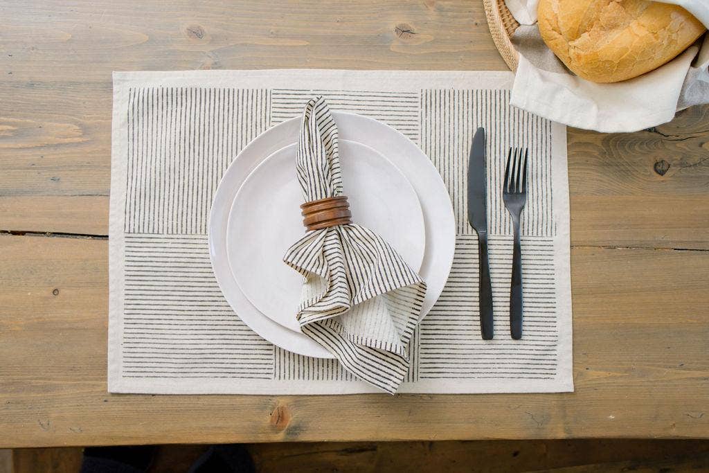 VILLA Placemat Hand Block Printed Cotton