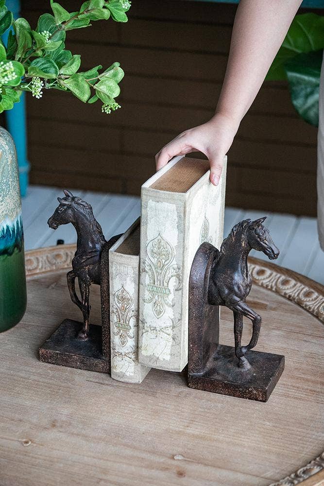 Trotting Horse Bookends