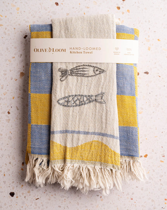 Hand Stitched Kitchen Towels