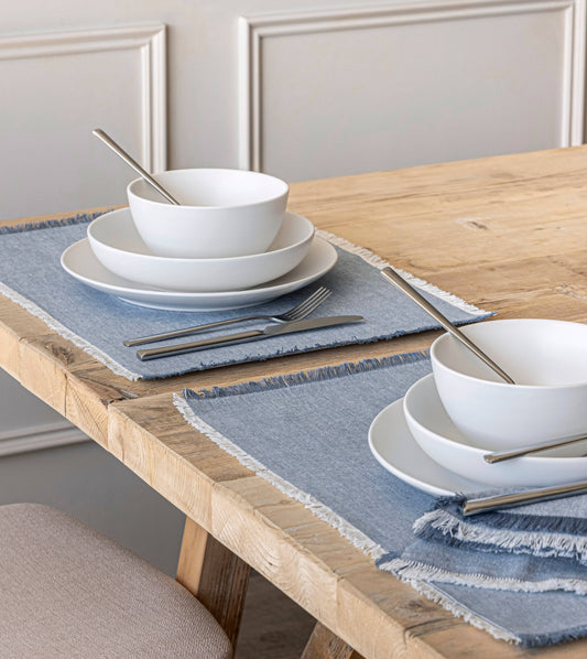 Frayed Chambray Placemats