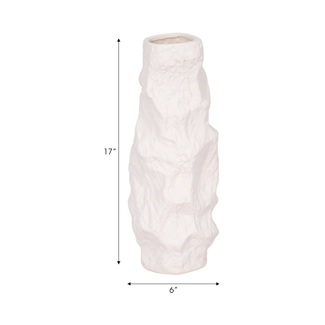 Ceramic Abstract Jagged Textured Vase
