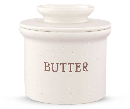 French Butter Keeper Dish, Ceramic
