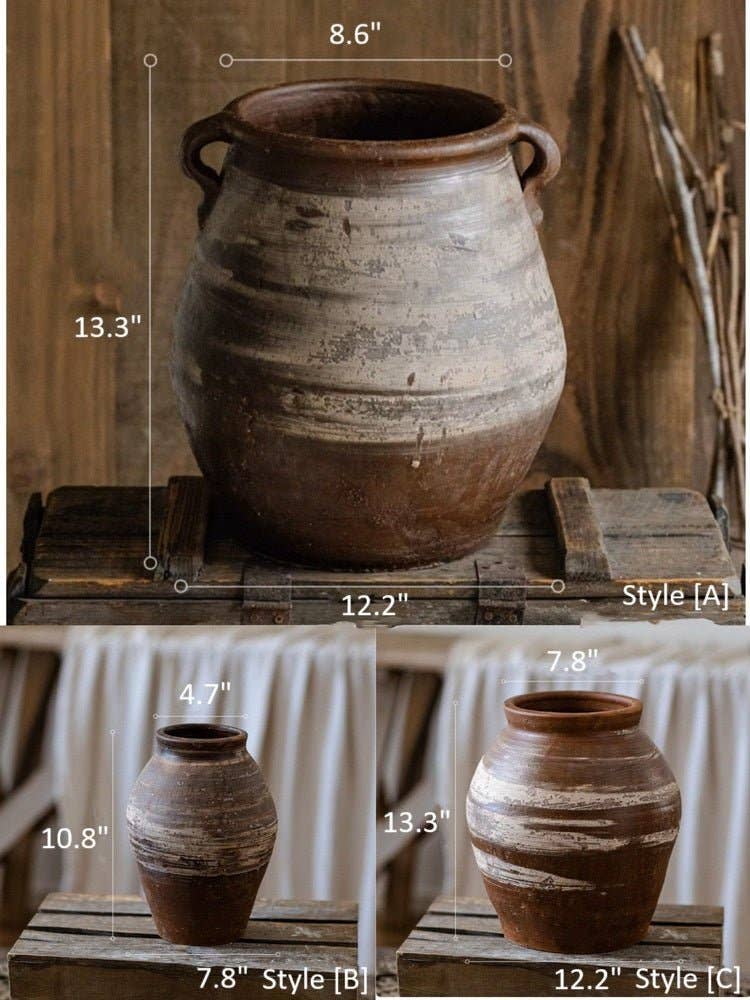 Restoration Brown Clay Pot