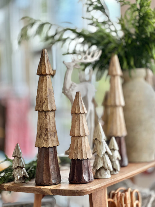 Carved Mango Wood Tree