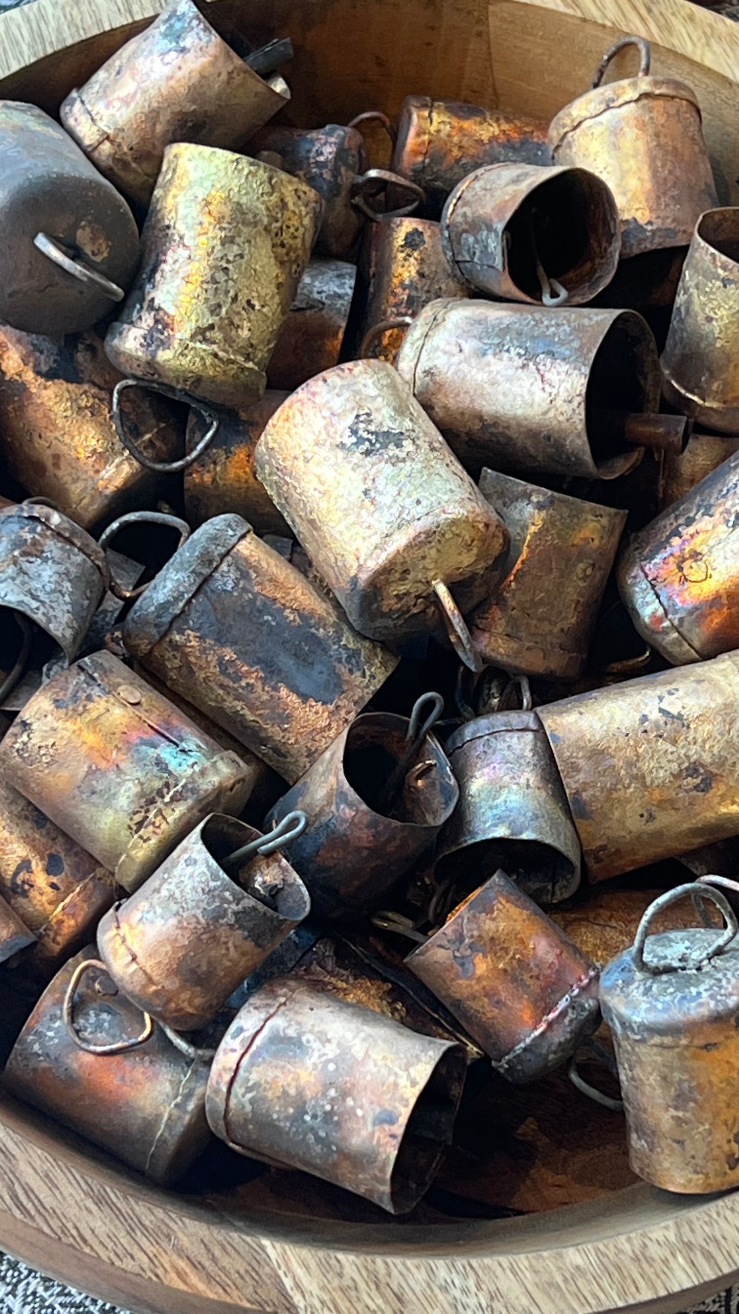 Distressed Metal Mini Bell