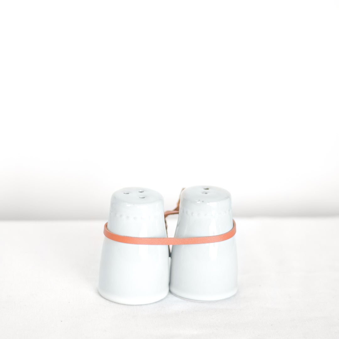 Stoneware Salt + Pepper Set