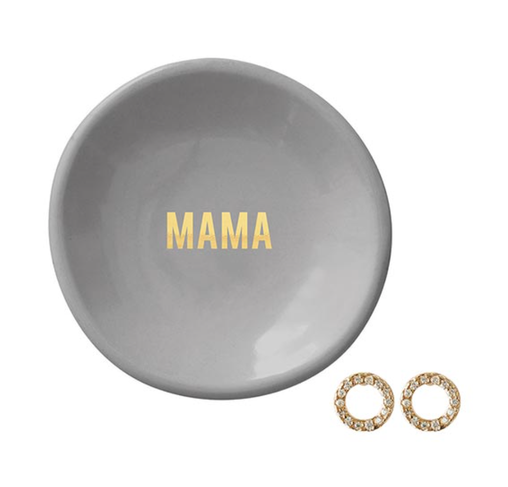 Ceramic Ring Dish + Earrings -