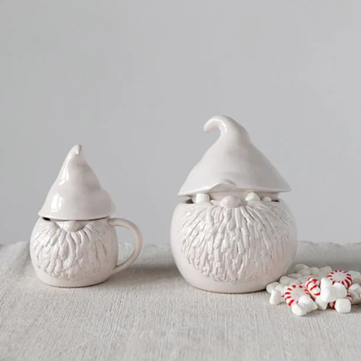 Stoneware Gnome Covered Mug
