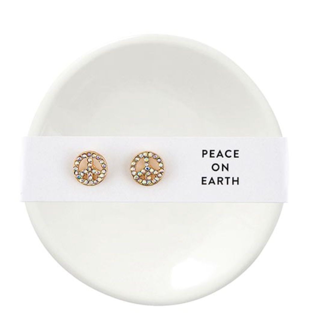 Ceramic Ring Dish + Earrings -