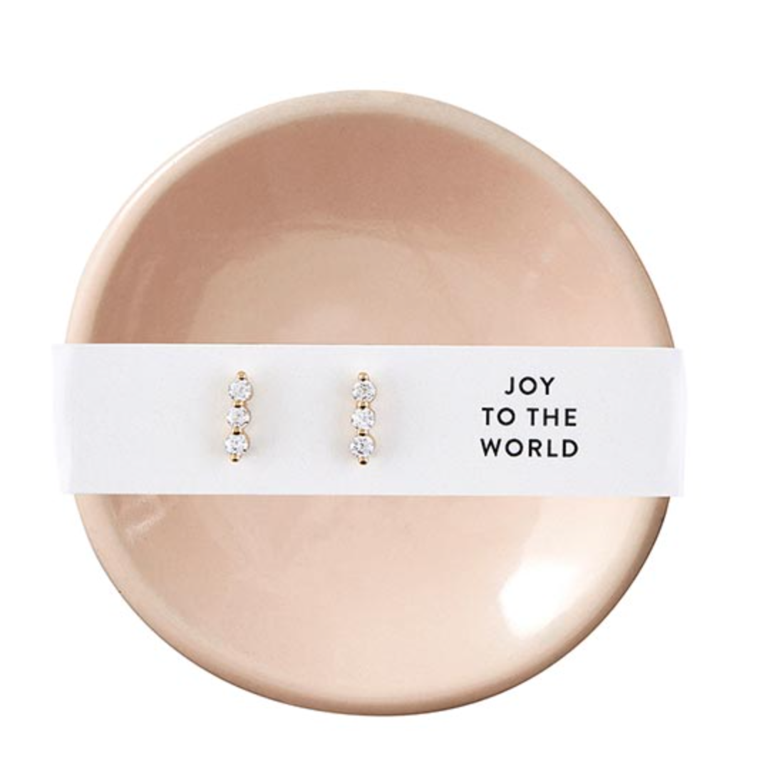 Ceramic Ring Dish + Earrings -