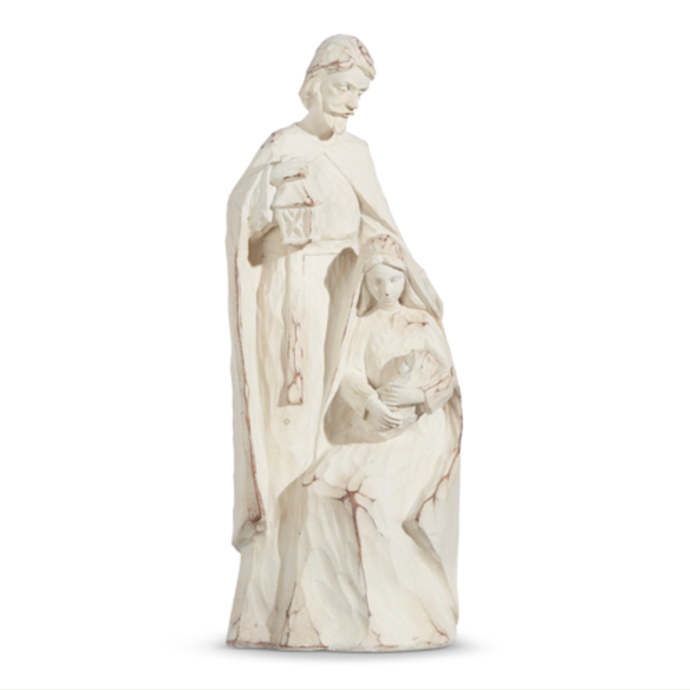 Distressed White Holy Family