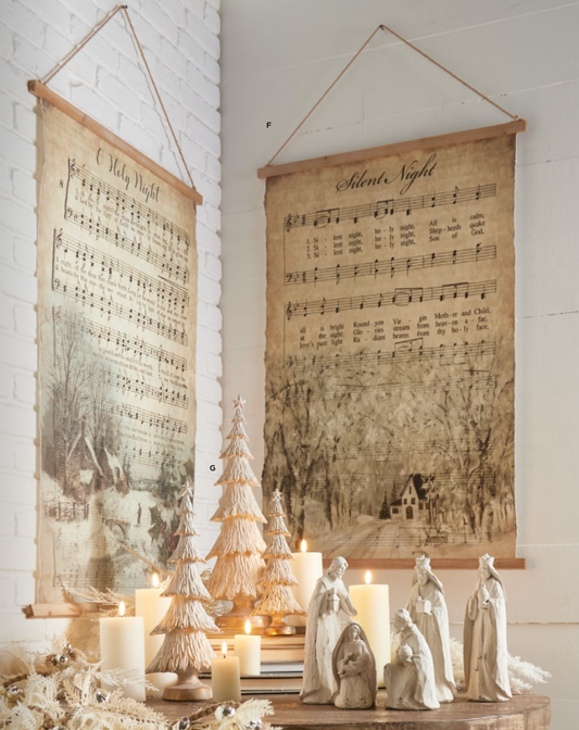 Music Sheets Hanging Tapestry