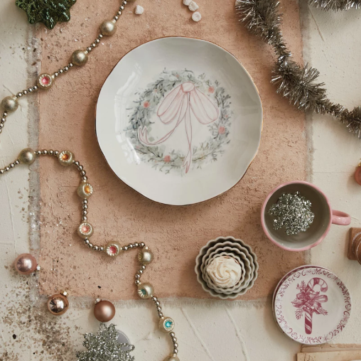 Stoneware Wreath Bowl