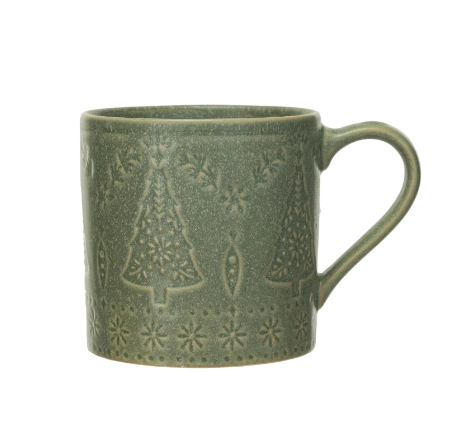 Green Holiday Mug