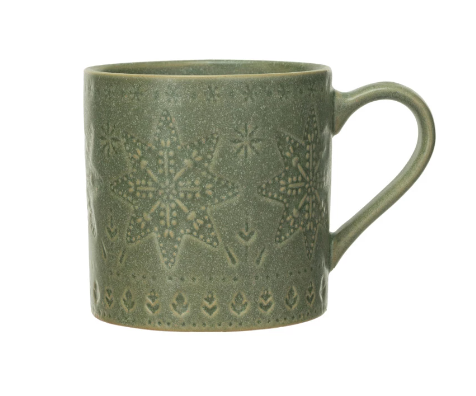 Green Holiday Mug