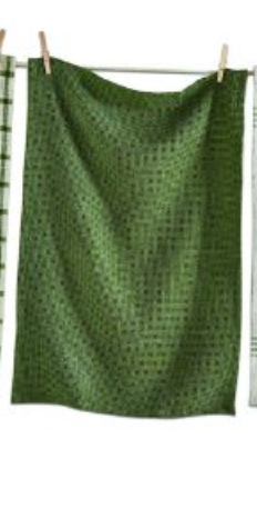 Canyon Olive Dishtowel