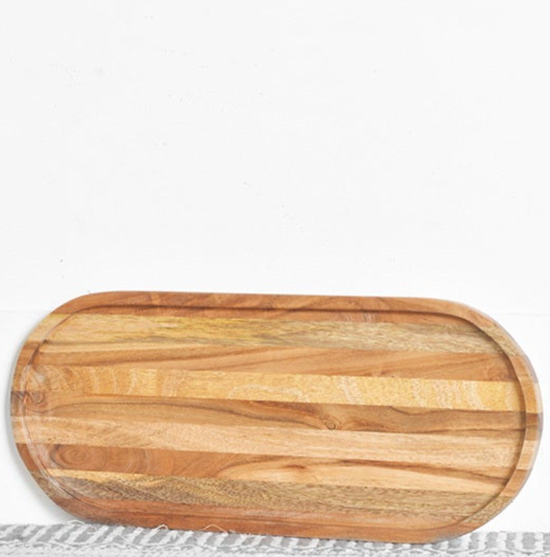 Oval Wood Tray