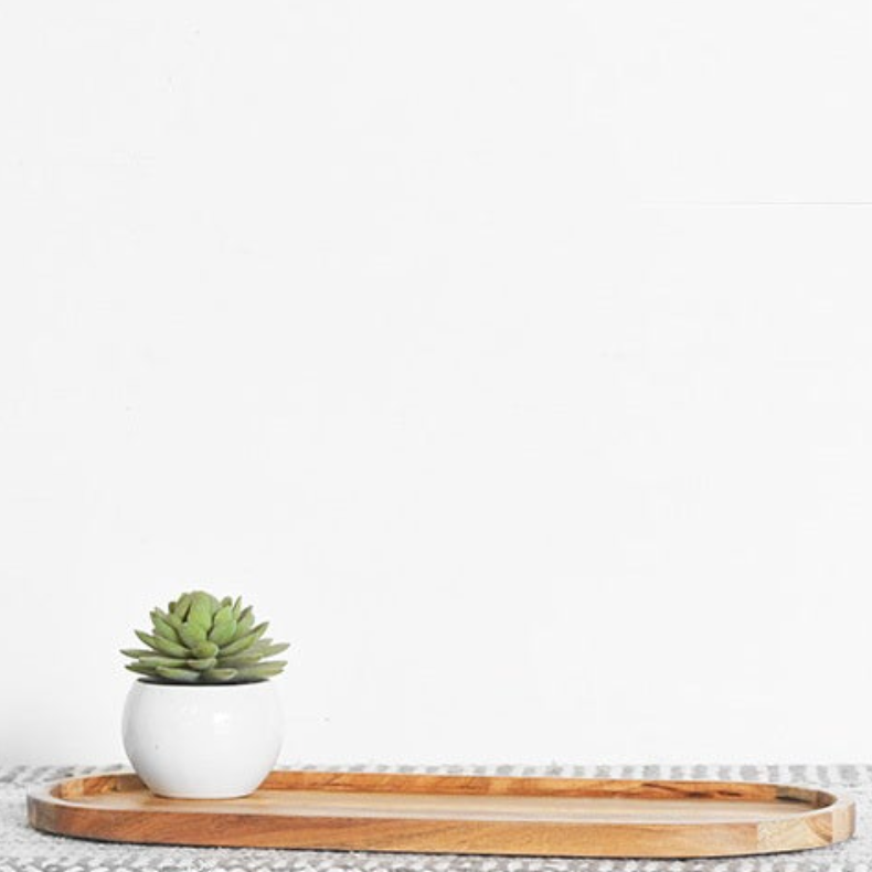 Oval Wood Tray