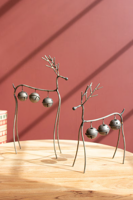 Wire Reindeer with Bells