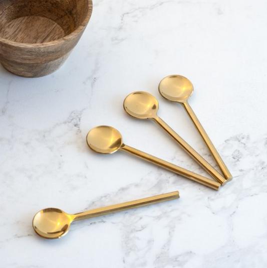 Mini GOLD SPOON SERVING SET
