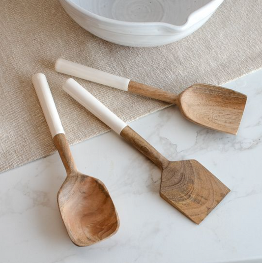WOOD SERVING SET