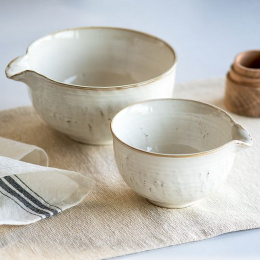 FANCY WHITE POUR BOWLS