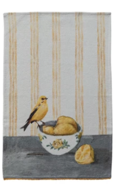 Bird on Dish Tea Towel