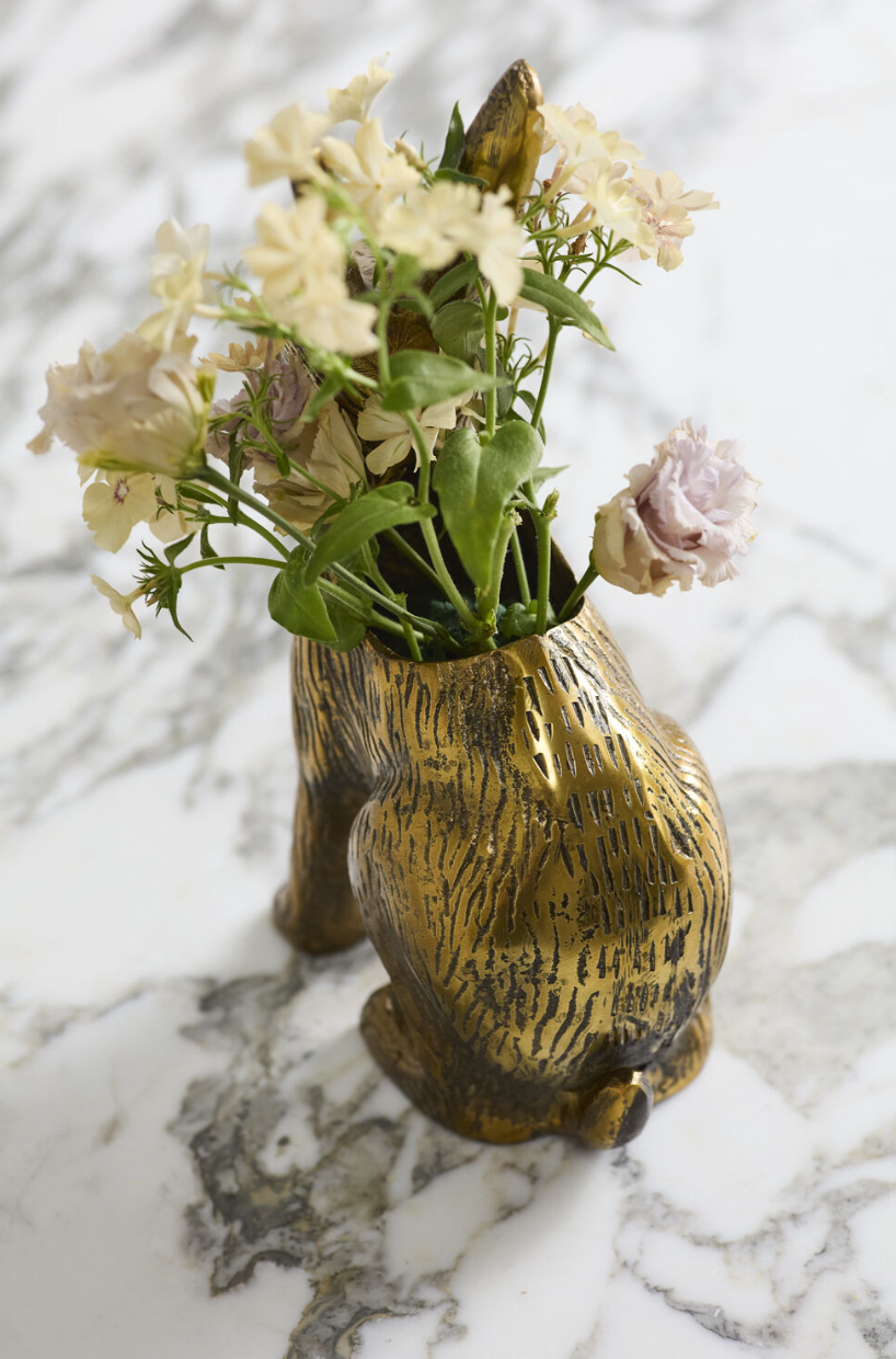 Golden Hare Vase