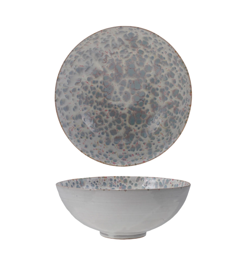 Blue and White Serving Bowl