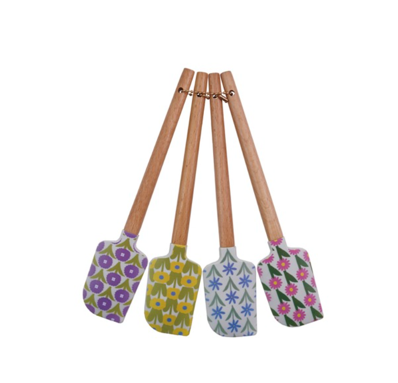 Silicone and Wood Spatula