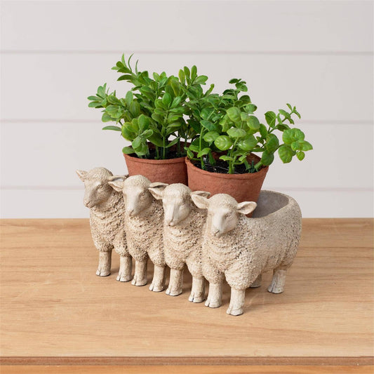 Planter - Group of Lambs