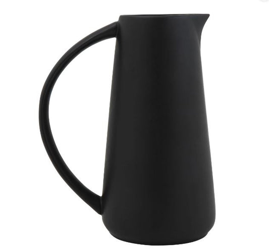 Matte Black Stoneware Pitcher | 48oz | Serveware | Sunday Night Dinner |  | 