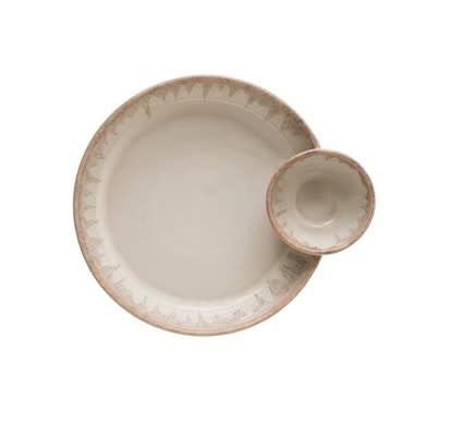 Round Double Dish | Stoneware