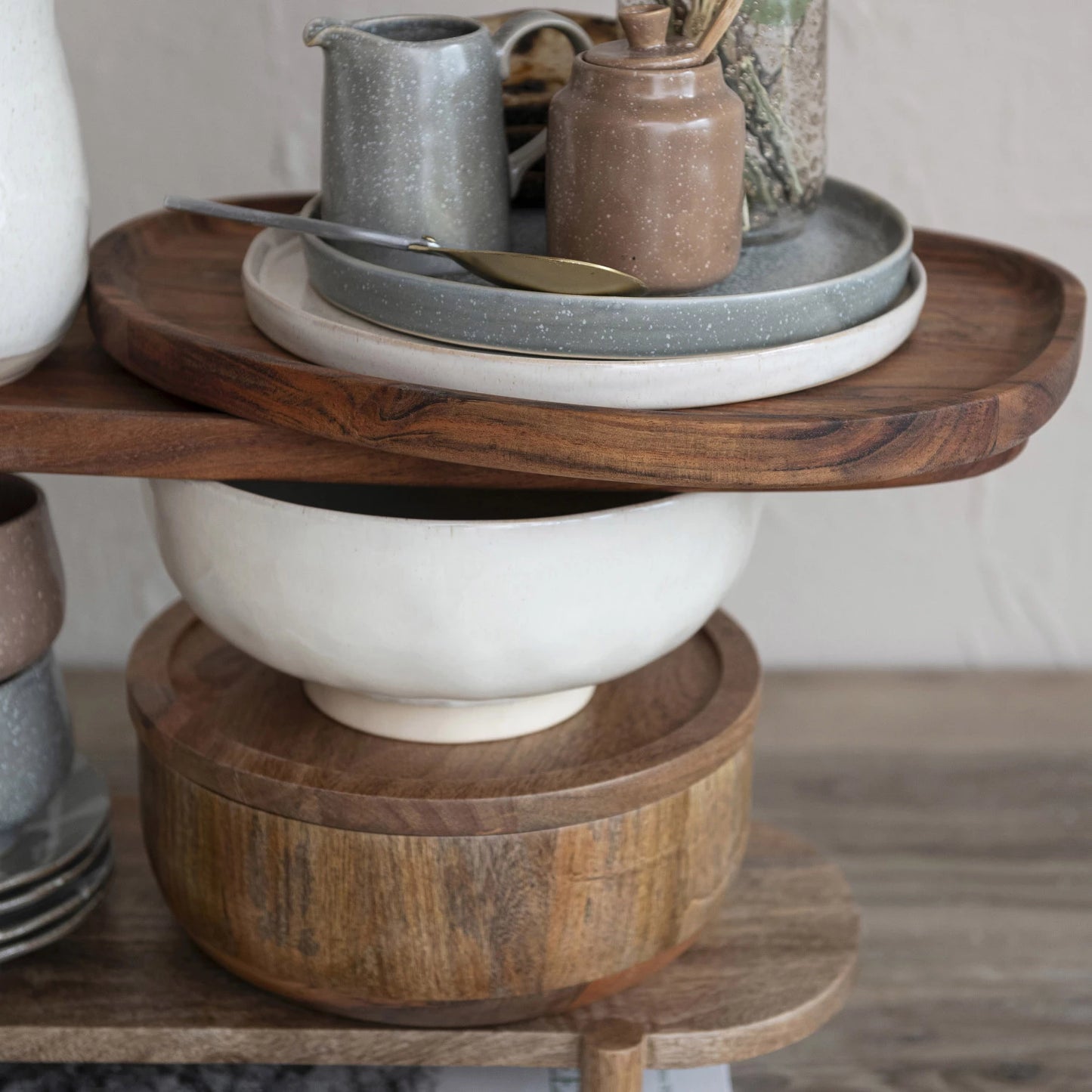 Stoneware Footed Bowl