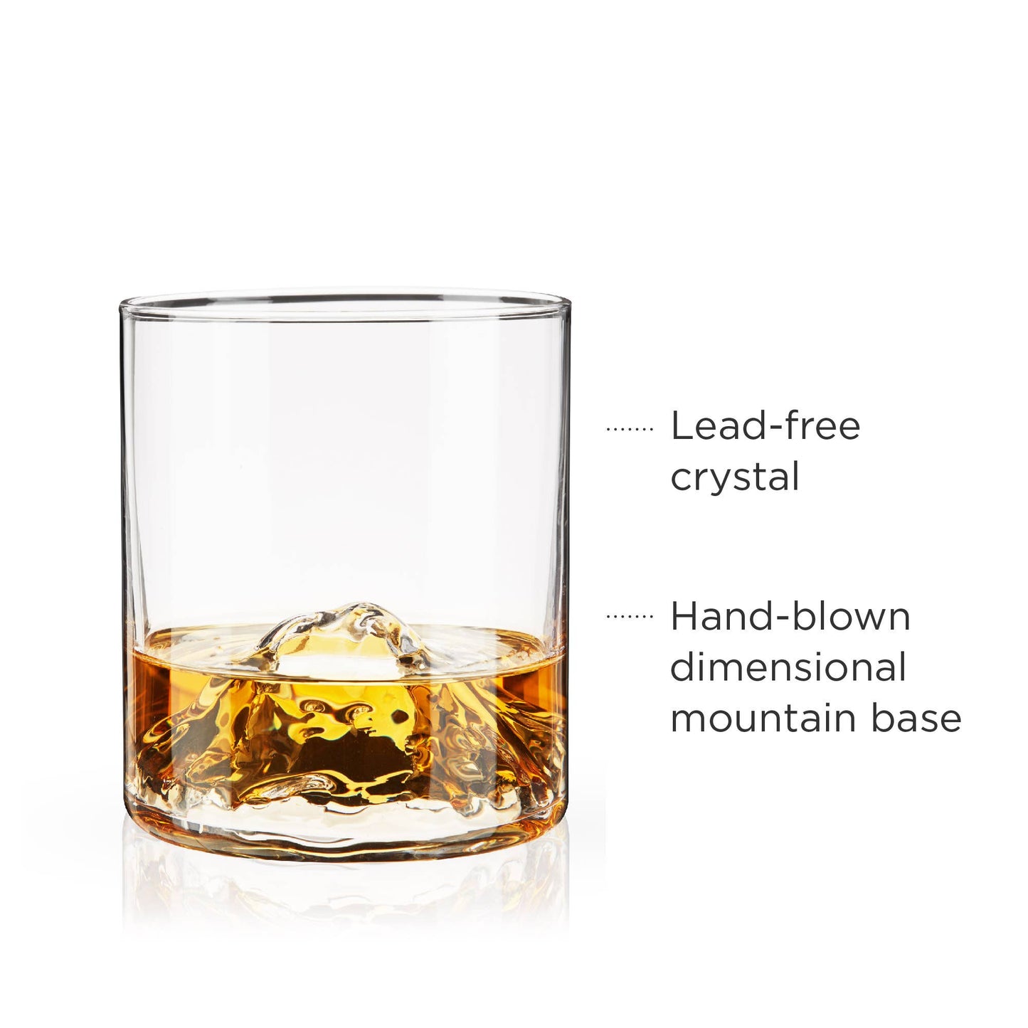 Mountain Themed Crystal Tumblers | Set of 2