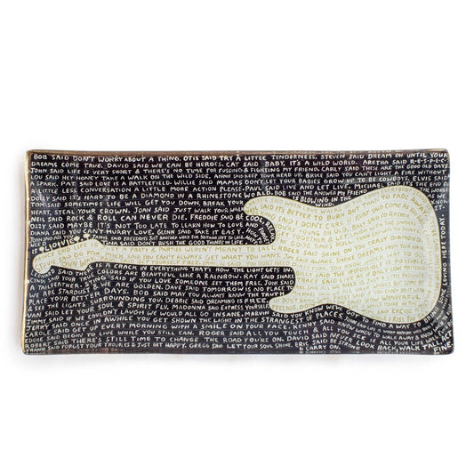 Legends Small Rectangle Decoupage Plate
