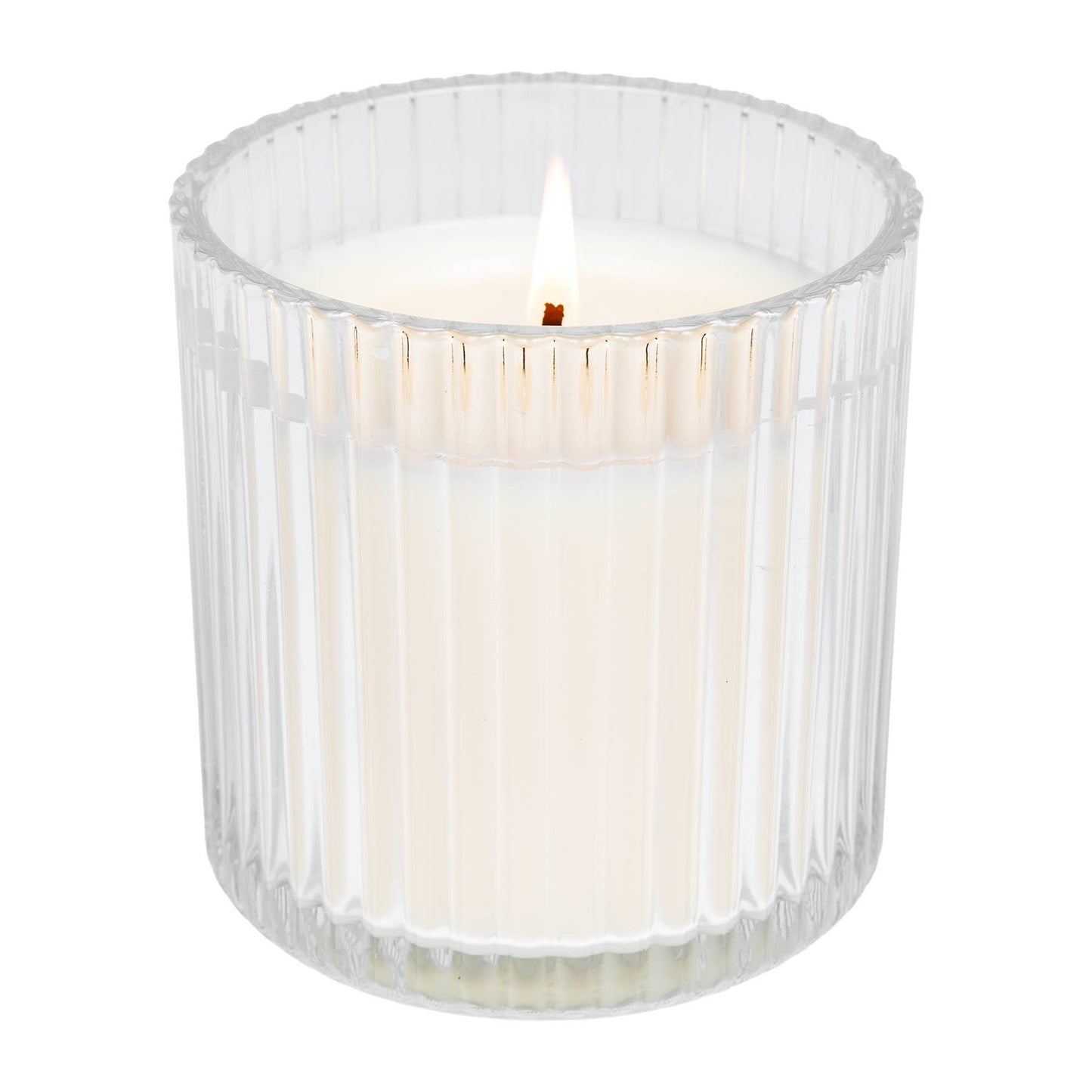 Fluted Ribbed Jar Candle