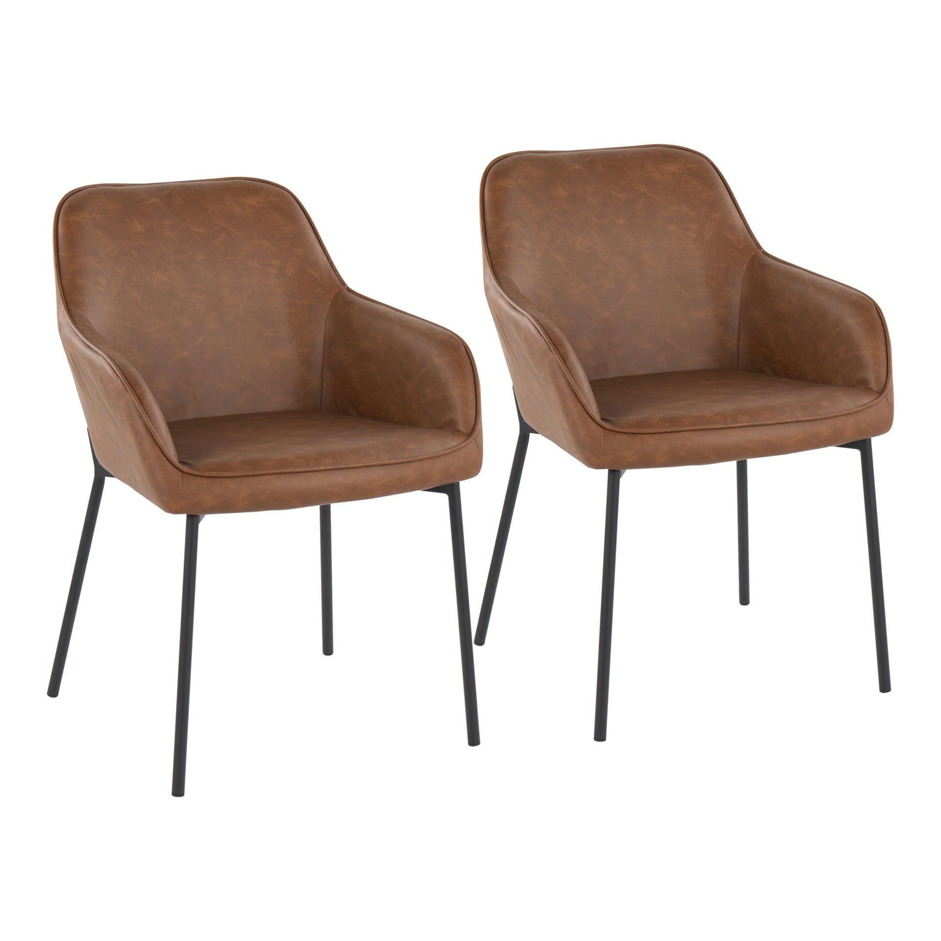 Dani Faux Leather Dining Chair - Camel