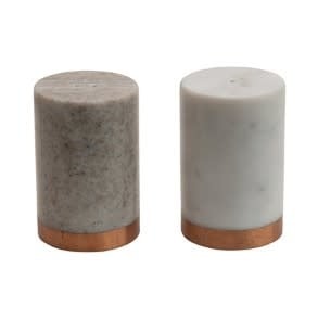 Marble Salt & Pepper Shakers with Copper Base | Kitchen | Sunday Night Dinner |  | 