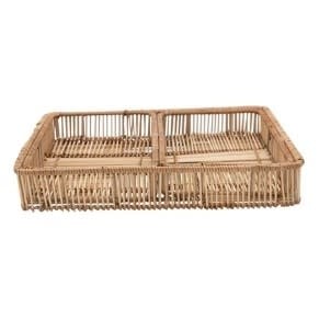 Decorative Rattan Trays w/ Handles-Large | Trays | Sunday Night Dinner |  | 