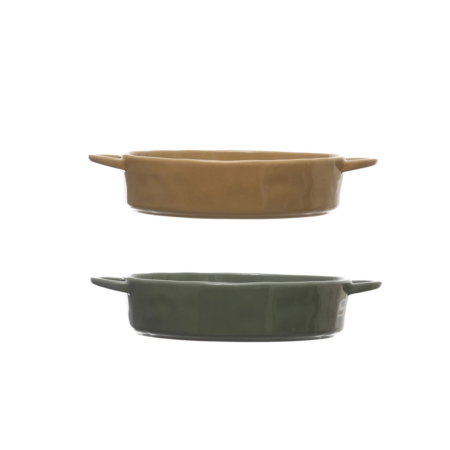 Stoneware Serving Bowl/Baker w/ Handles | 2 Quart