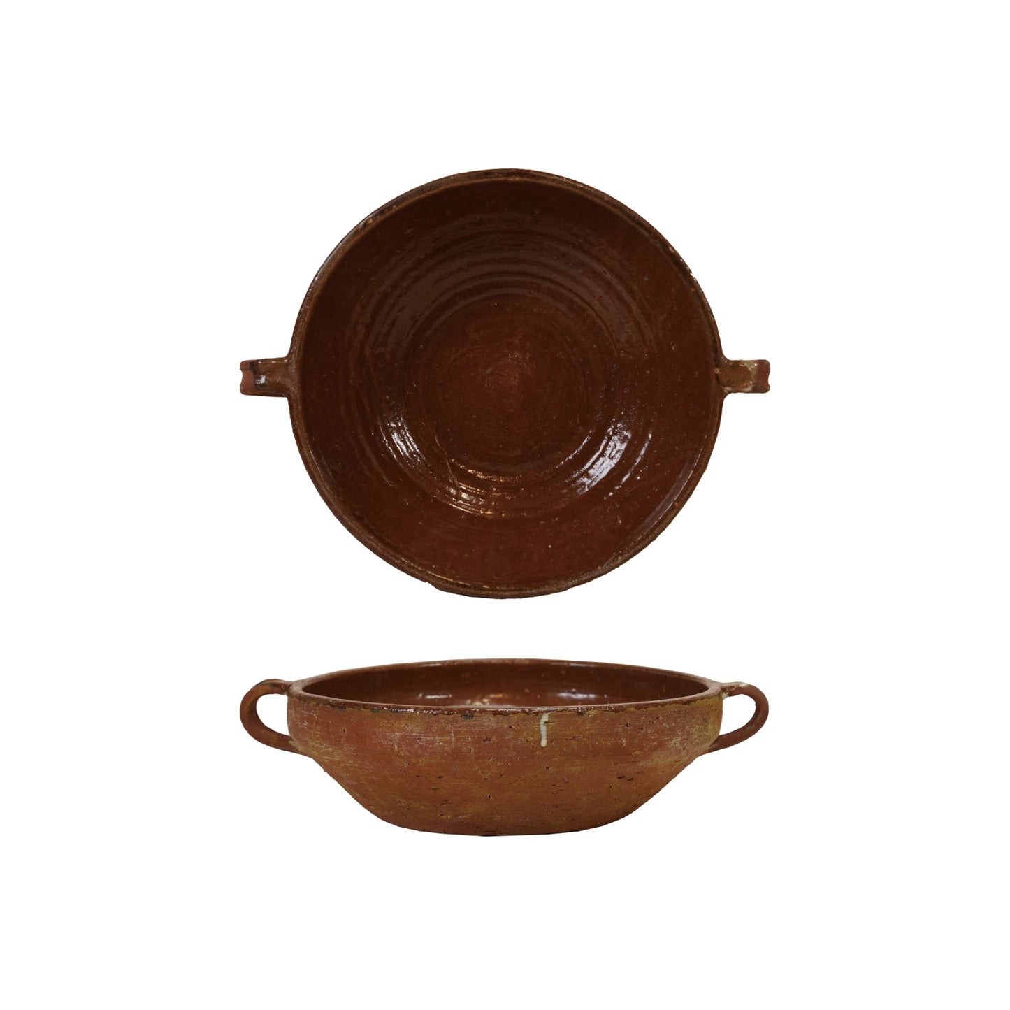 Handmade Terra-cotta Bowl with Handles